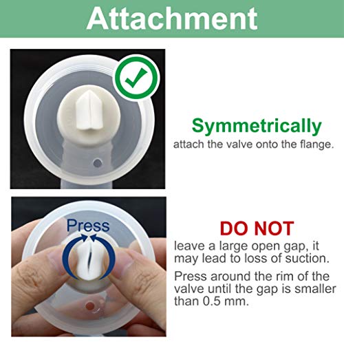 Válvulas Duckbill Maymom 4 piezas para extractor Ameda MYA miniatura 7