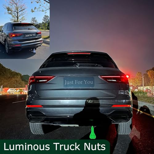 Image of Large Truck Nuts for Real Truck, Gag Gift for Men, Woven Nut for Vehicle Decoration, Luminous