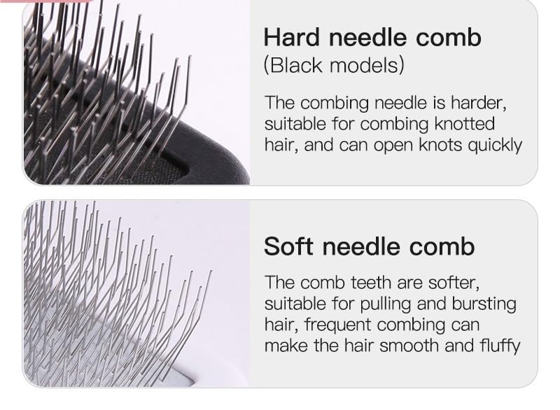 Brosse à Poils de Chien, Outil de toilettage Efficace for Un Pelage Bien entretenu, Brosse for Animaux de Compagnie, Brosse à Poils de Chien Efficace(Black)