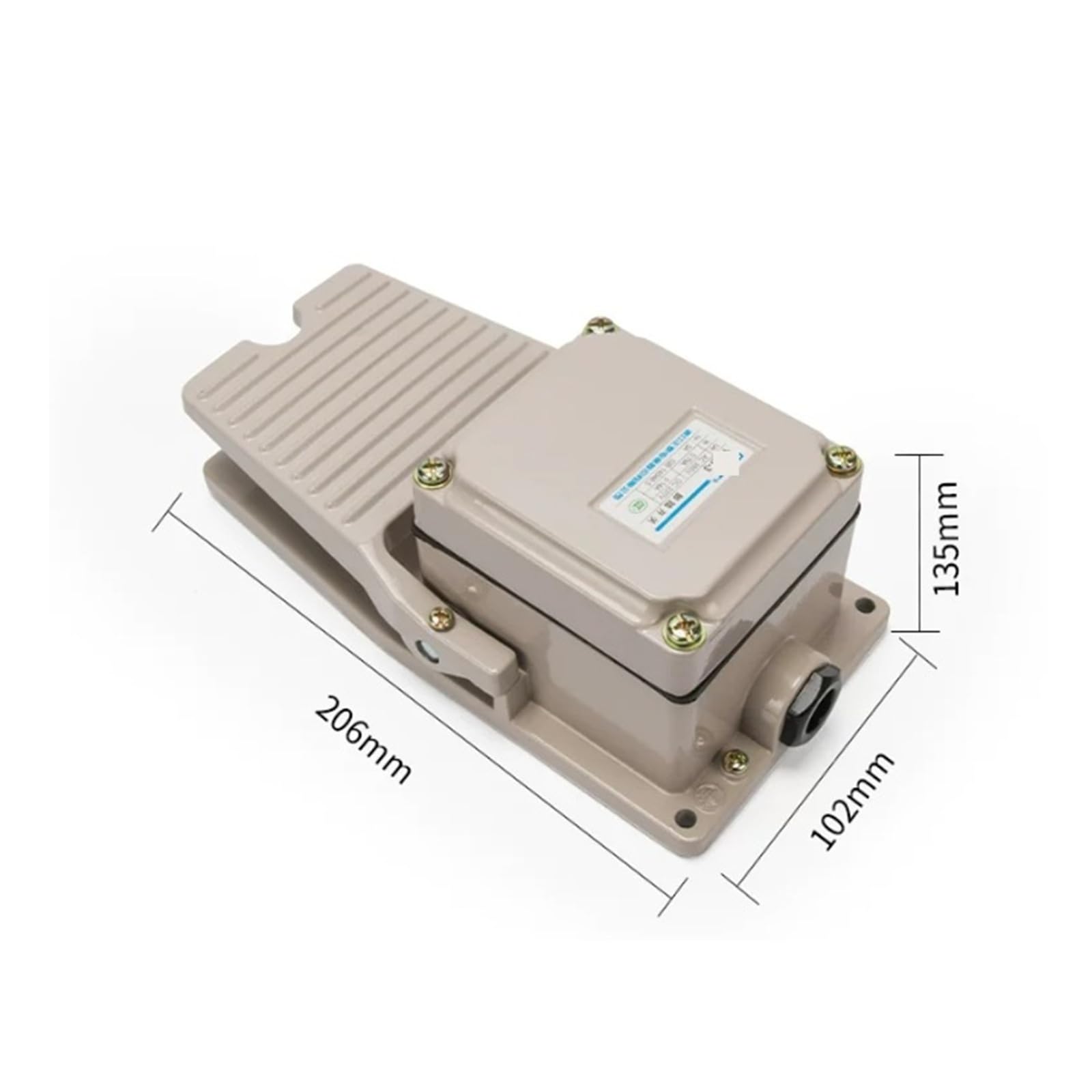 Fußschalter YBLT-3 3A 1NO 1NC Fußschalter aus Aluminiumlegierung