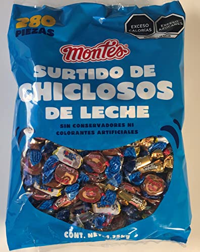 La mejor comparación de Francis montesinos los más solicitados. 15 montes - surtido de chiclosos de leche montes, BOLSA GRANDE ricos besos , cachitos, natillas 280 piezas