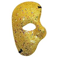 LoveLegis Halbmaske Rot Mit Glitzer – Phantom Der Oper Kostüm, Karneval & Halloween Accessoire