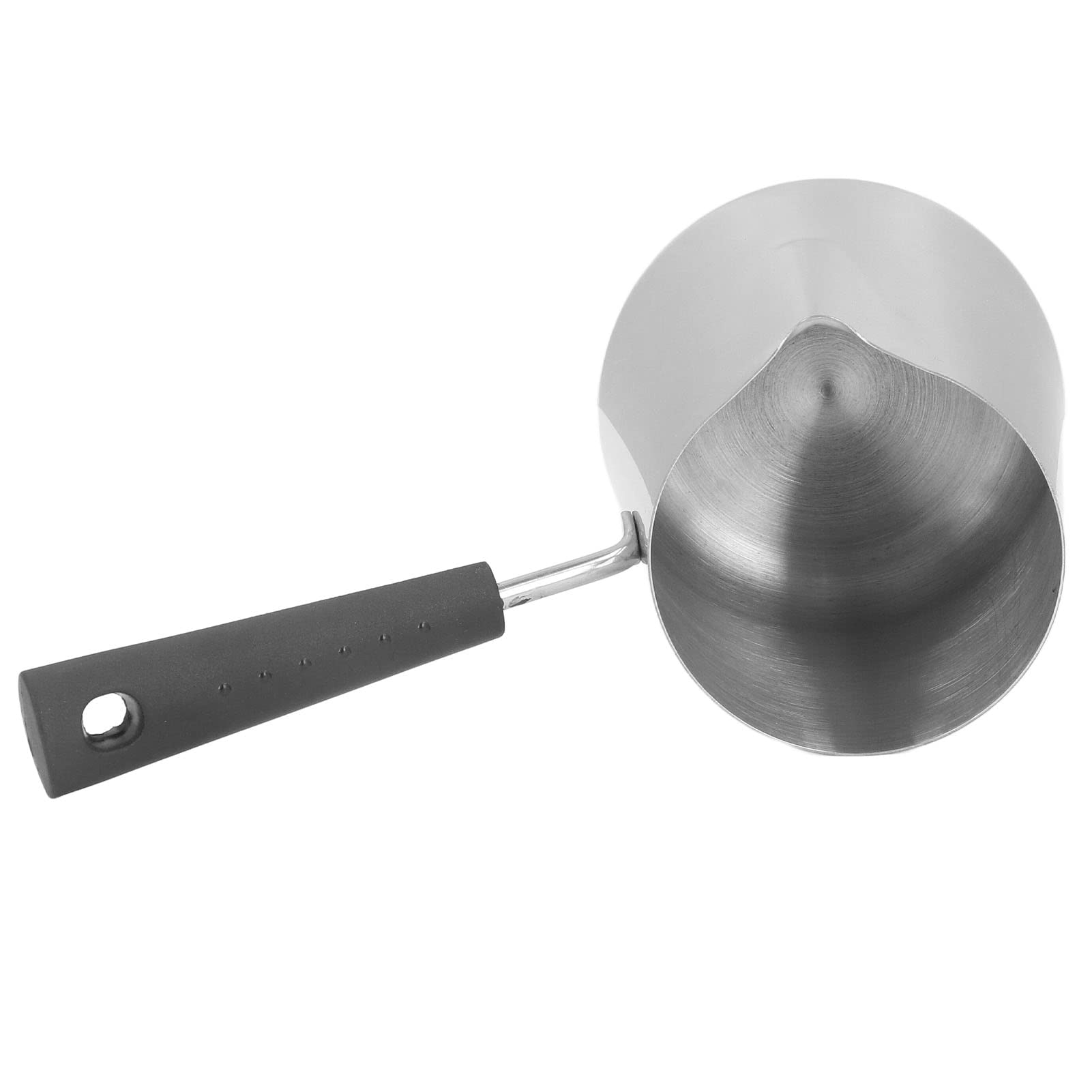 Turkish Coffee Maker, Butter Warmer 1000ml Stainless Steel Butter Melting Pot Milk Pot Milk Warmer Pot with Spout for Home Cafe