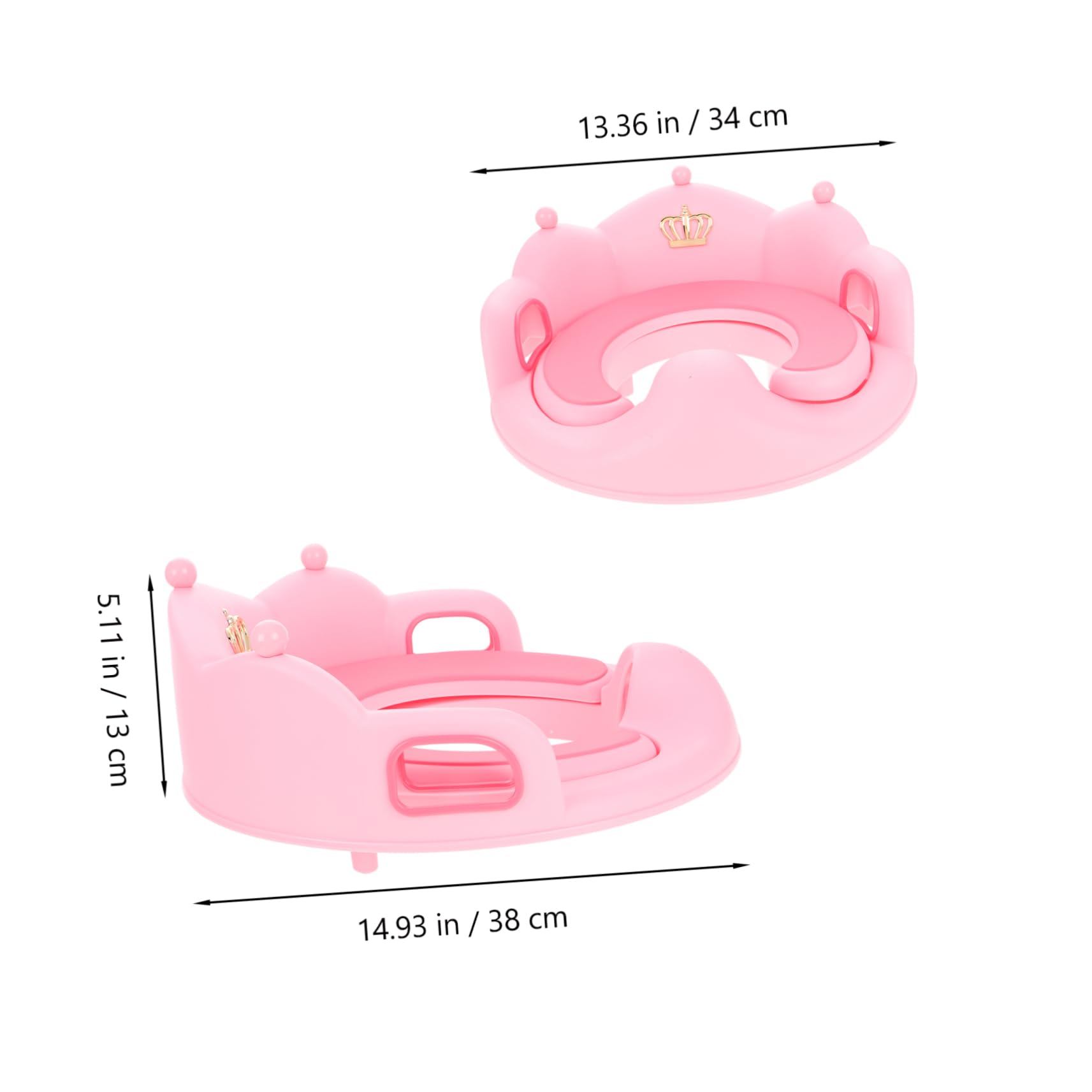 Asiento de Entrenamiento para Inodoro Reductor Wc con Cojín Desmontable para Niñas y Pequeños Accesorio para Inodoro de Bacinica para Bebes