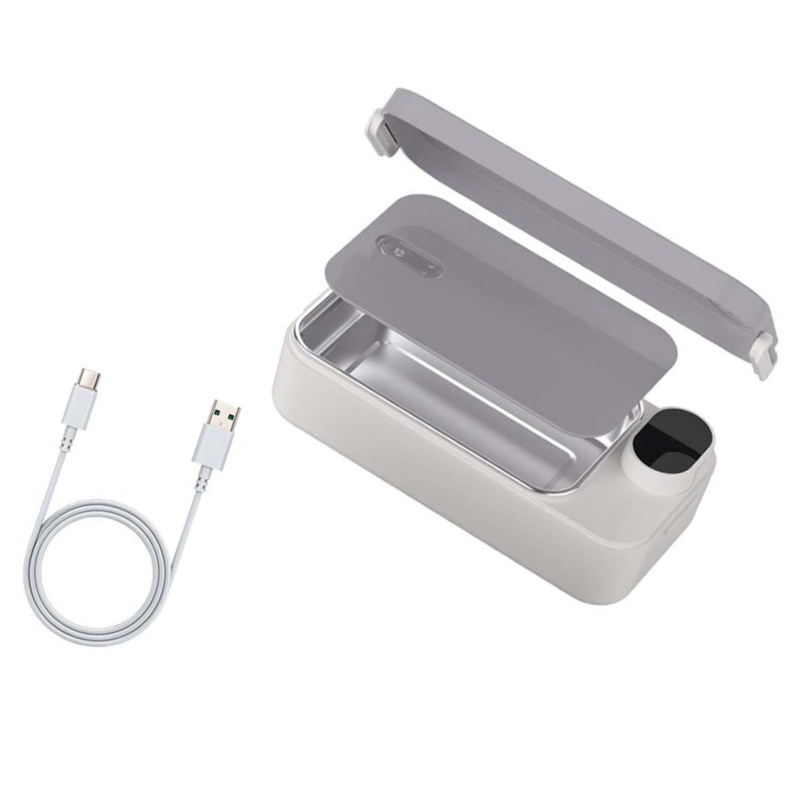 Contenitore per alimenti isolato con sistemi di riscaldamento elettrico, struttura in acciaio inox per una facile pulizia e durata, contenitore per il pranzo per studenti