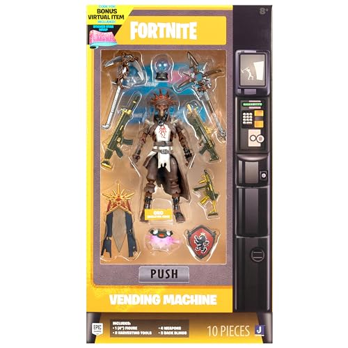 Fortnite Oro (Skeleton King) Vending Machine - 4-Inch Figure with Unique Colorway Plus Accessories in Deluxe Packaging