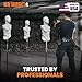 Mr Target® Standard Profile Rubber Dummie™ & RD Base - Self Healing Target for Shooting Range - Reactive Training Dummy for Precision Practice - for Long Lasting Outdoor & Indoor - Made in USA