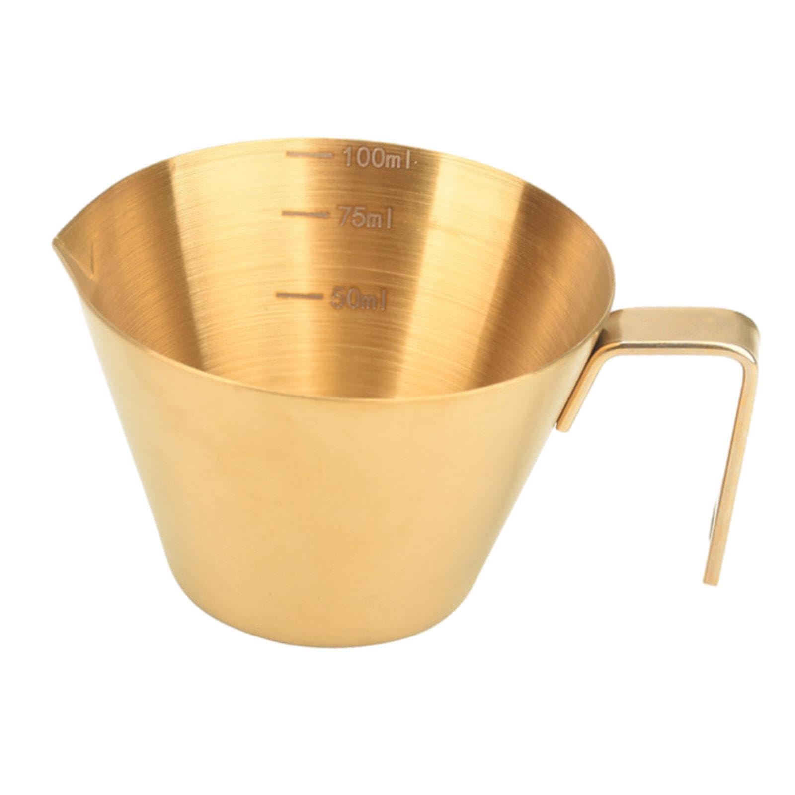 Espresso Pouring Cup Coffee Mug 100Ml with Handle Milk Espresso Shots Cup Gold|Home & Garden|Kitchen Dining & Bar|Bar Tools & Accessories|Other Bar Tools & Accessories