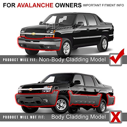 Vipmotoz Black Housing Headlight & Front Turn Signal Bumper Lamp Assembly Set For 2003-2006 Chevy Avalanche & Silverado 1500 2500 3500, Driver & Passenger Side #TOP5