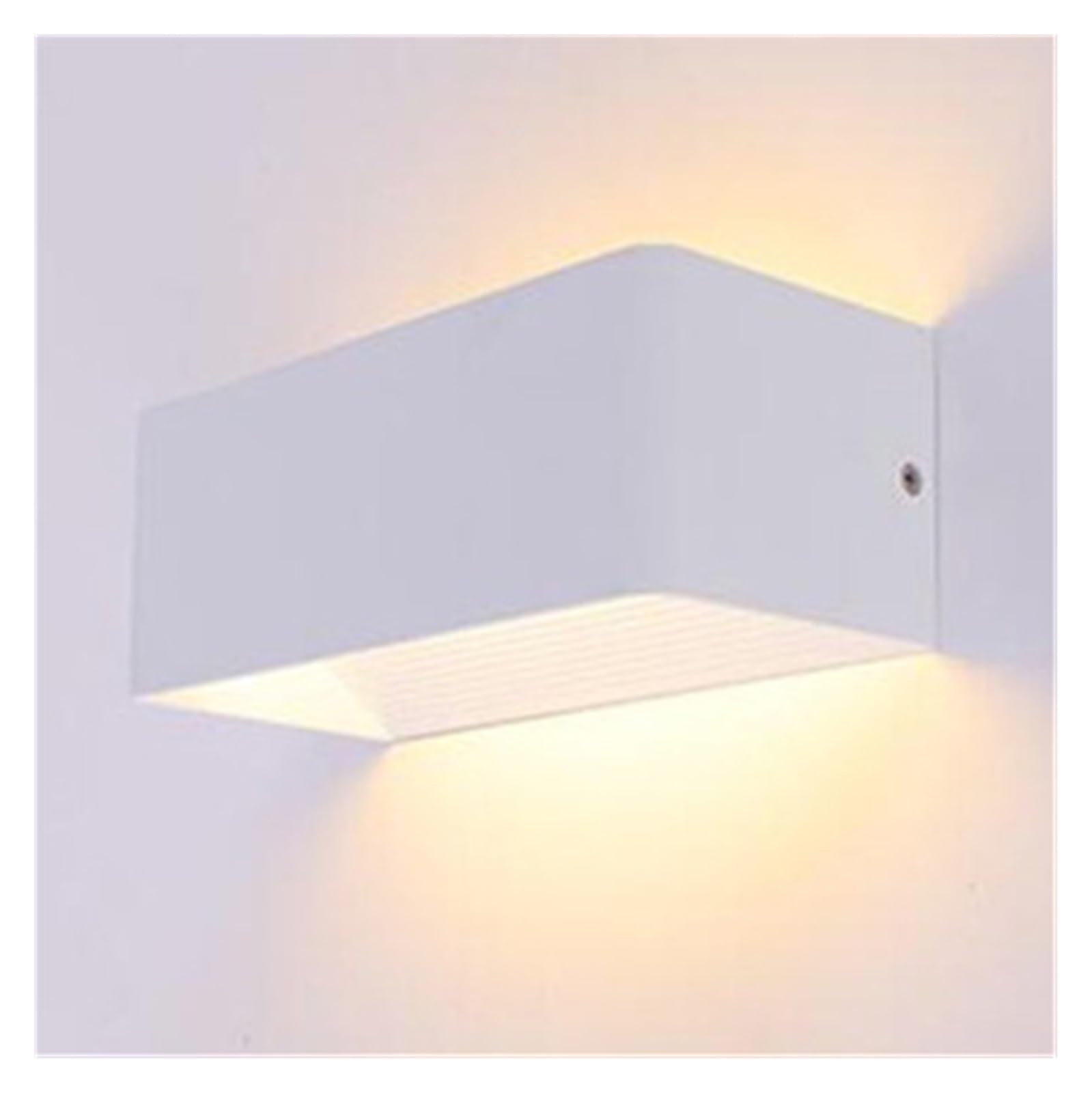 Aplique de pared interior LED rectangular de aluminio blanco frío para iluminación del hogar 5