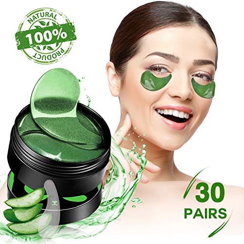 SHVYOG Under Eye Patches - 30 Pairs | Aloe Vera Hydrating Eye Mask Patches | Anti-Aging Under Eye Gel Pads | Under Eye Mask with Hyaluronic Acid for Puffy Eyes, Dark Circles, Wrinkles