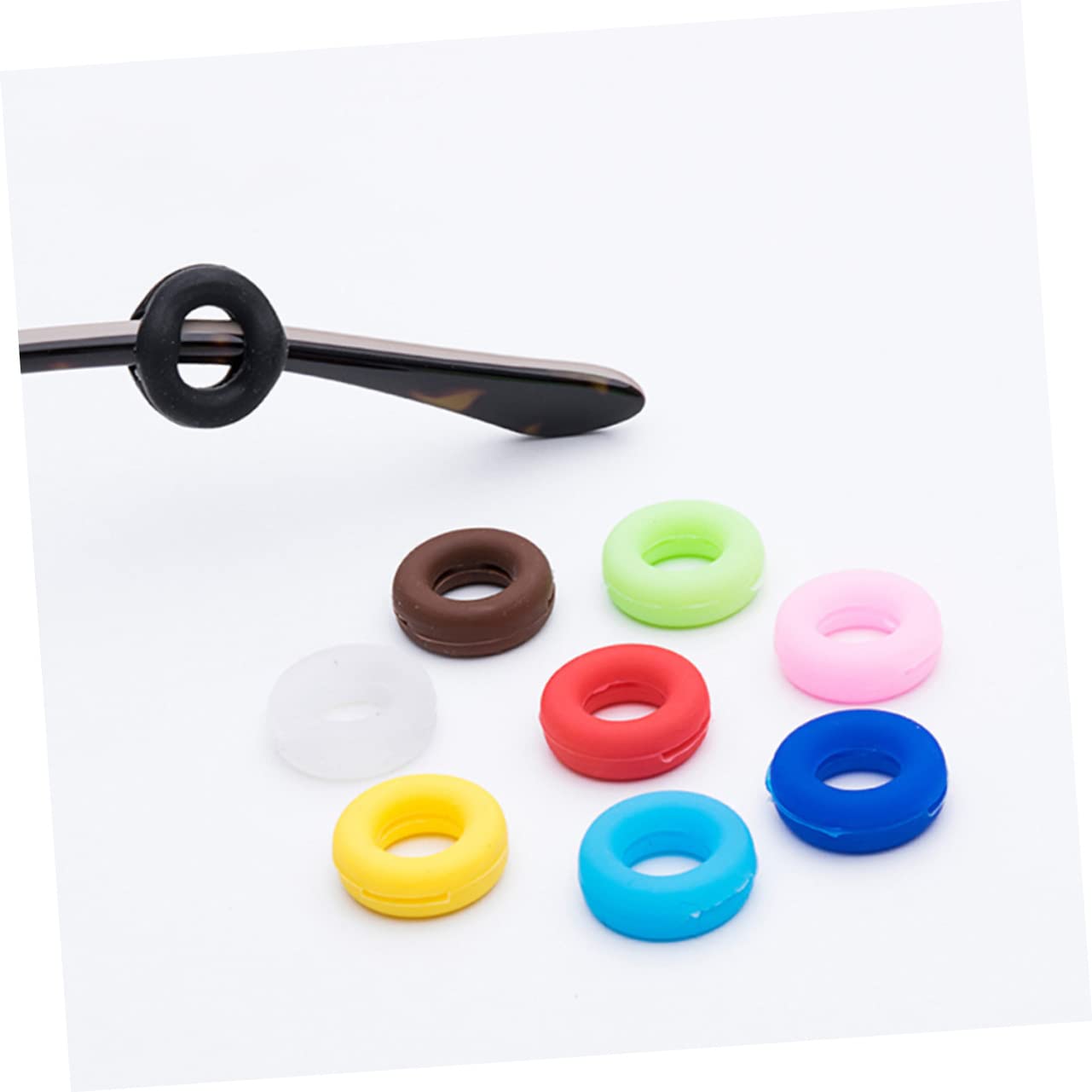 FRCOLOR 12 Sets Anti-Slip Ear Hooks Glasses Rack Anti- Ear Hooks Anti Slip Eyeglasses Ear Grips Glasses Holder Eyeglass Anti- Round Eyeglass Accessories Glasses Frames Temple Tips
