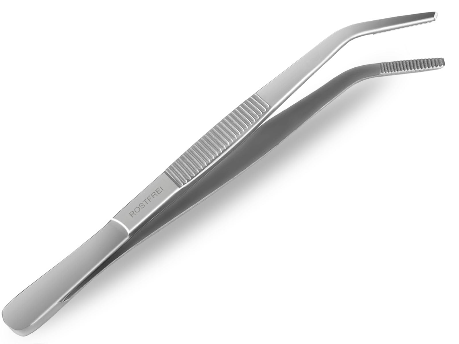 Premium Grillpinzette Aus Edelstahl – 30 Cm Gebogen Mit Feiner Spitze Für Präzises Grillen & Anrichten