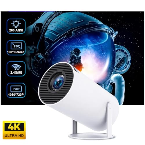 Technoview Smart LED Projector with 720p HD Resolution, Rotatable Design, Built-in Streaming Apps (Netflix, Prime Video, Hotstar), 2000 Lumens,... - Image 6