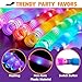 JOYIN 12PCS Halloween Glow Sticks Bulk Party Pack, Halloween Light Up Pop Tube Toys, 6 Colors Glowsticks for Kids Trick or Treat, Holiday Glow in the Dark Party Supplies Favors, Camp Games Activities