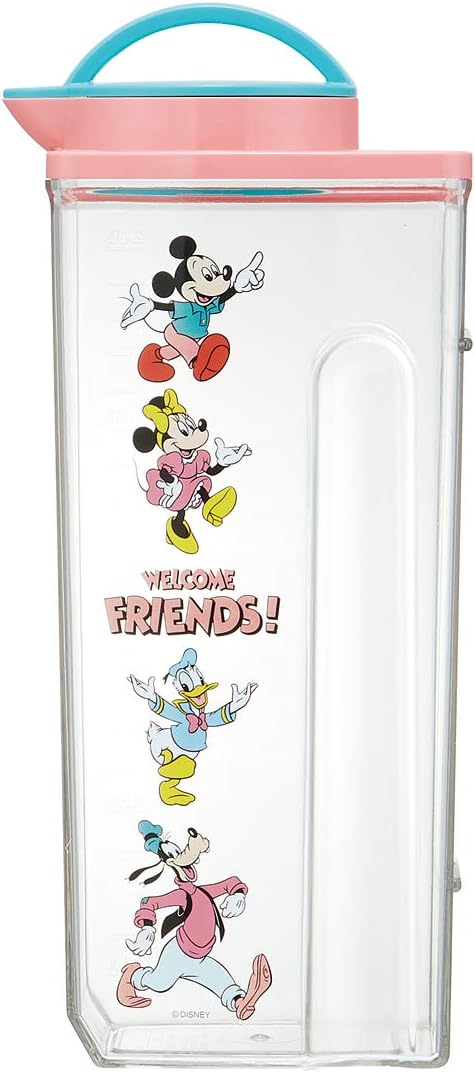 Skater CJ22N Heat-Resistant Water Bottle Mickey & Friends Retro Disney 0.7 gal (2.2 L)