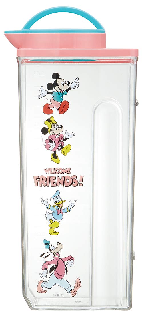 Skater CJ22N Heat-Resistant Water Bottle Mickey & Friends Retro Disney 0.7 gal (2.2 L)