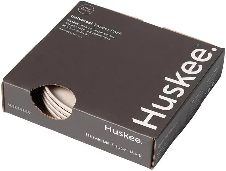Huskee Cup Universal Saucers (Natural 4 pack)