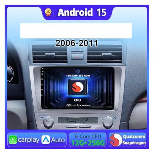 Navegador GPS estéreo Android 15 para Toyota Camry 2006-2011 con Bluetooth 3