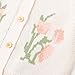 Simplee kids Baby Toddler Girls Cardigan Floral Knit Sweater Creamy White 4-5 Years