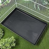 BESPORTBLE 2Pcs Plastic Pet Crate Tray Replacement 17.3x11.2'' Bottom for Dog Kennels Rabbit Cages and Small Pets Pan Liner Trays For Kennel Cage Bird Large Bottoms Crates - Image 9