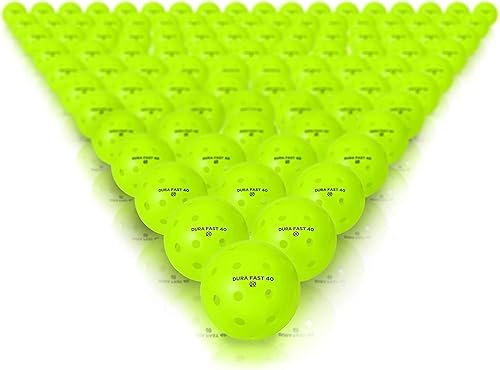 Miniatura 5 de Dura Fast 40 Pickleballs  Pelotas de pickleball para exteriores neón o amarillas aprobadas por USAPA y sancionadas para jugar en torneos,