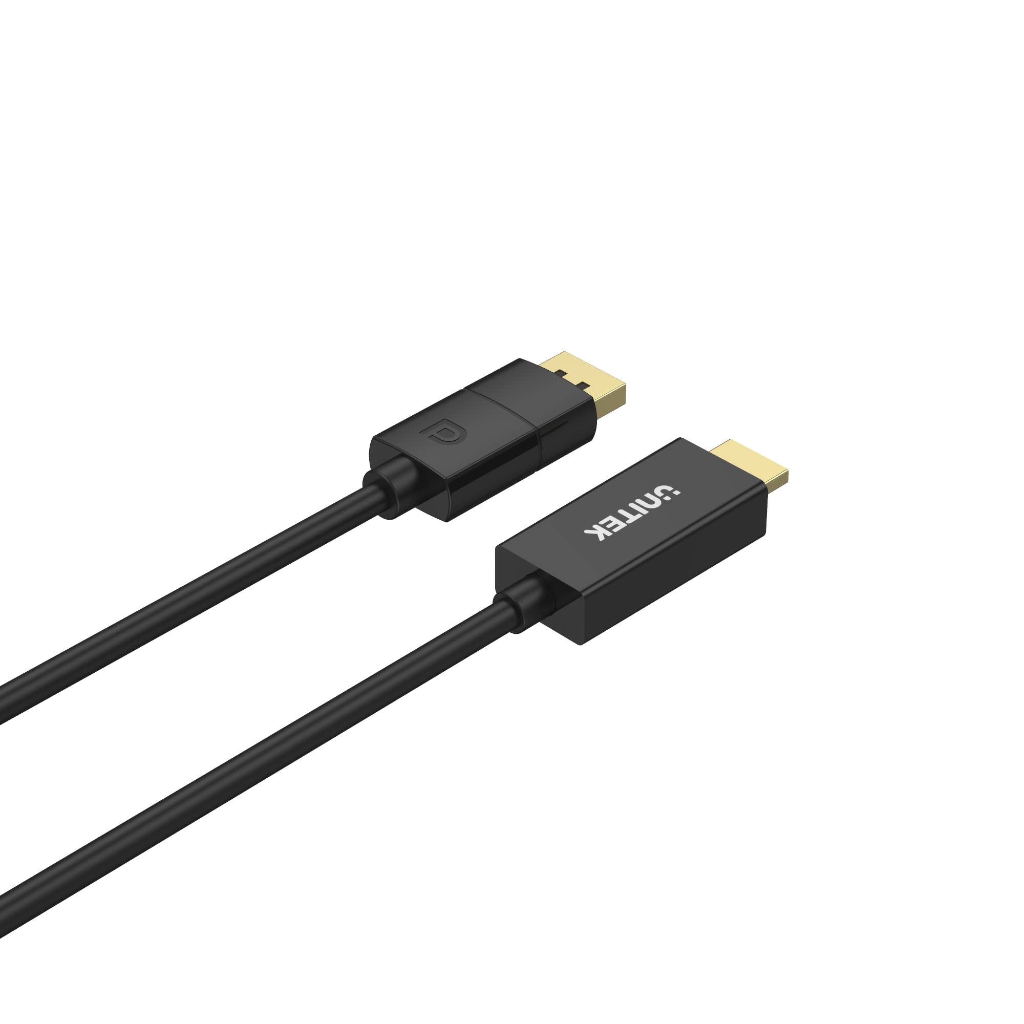 Unitek Cavo da DisplayPort 1.2 a HDMI 1,8 m - Unidirezionale - Supporta l'Uscita Video Fino a UHD 4K@60Hz Audio ad Alta Definizione e HDCP2.2 - Consente l'Espansione e la Clonazione Dello Schermo