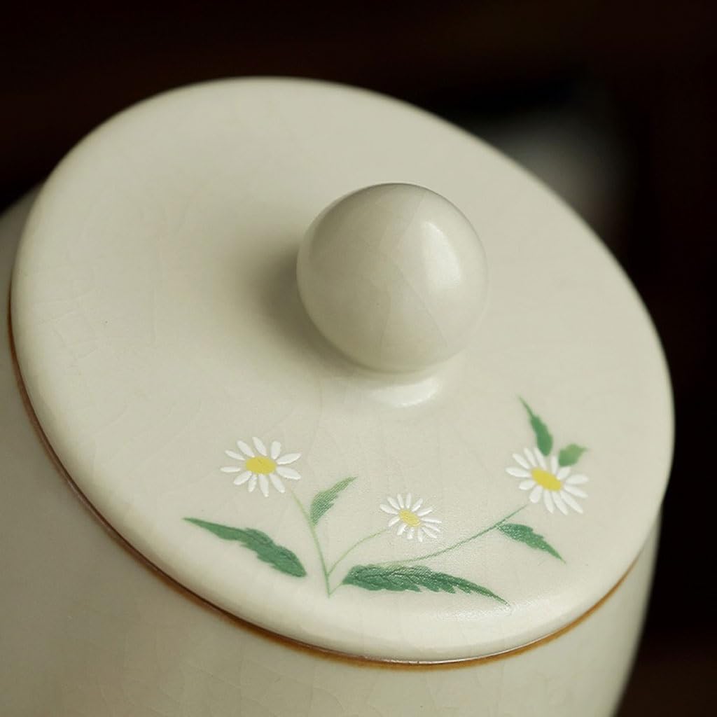 Vorratsdosen für Salz Zucker Kaffee Vorratsdose für die Aufbewahrung von Tee kleine Dose für Tee handversiegelt für den Hausgebrauch aus Keramik Vorratsdose zum Erwachen von Tee Vorratsdose für den