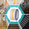 OQingluan Anti Slip Grip Tape Glow in Dark, 5cm*10m, Non Slip Stair Treads Transparent, Anti Slip Adhesive Tape, Luminous, Protect the Elderly, Children, Pets, Yellow #4