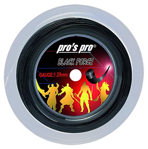Pro's Pro Black Force 16 bobine de 200 m pour une durabilité maximale sur le court
