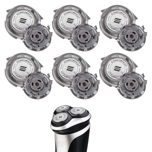 Replacement Heads for Philips 5000, 6Pack SH30/5 Replacement Heads for Philips Series 5000, Replace Ment Heads for Sh50 Phillips, Shaver Head for Phillips 5000 Compatible with S510 S520 550
