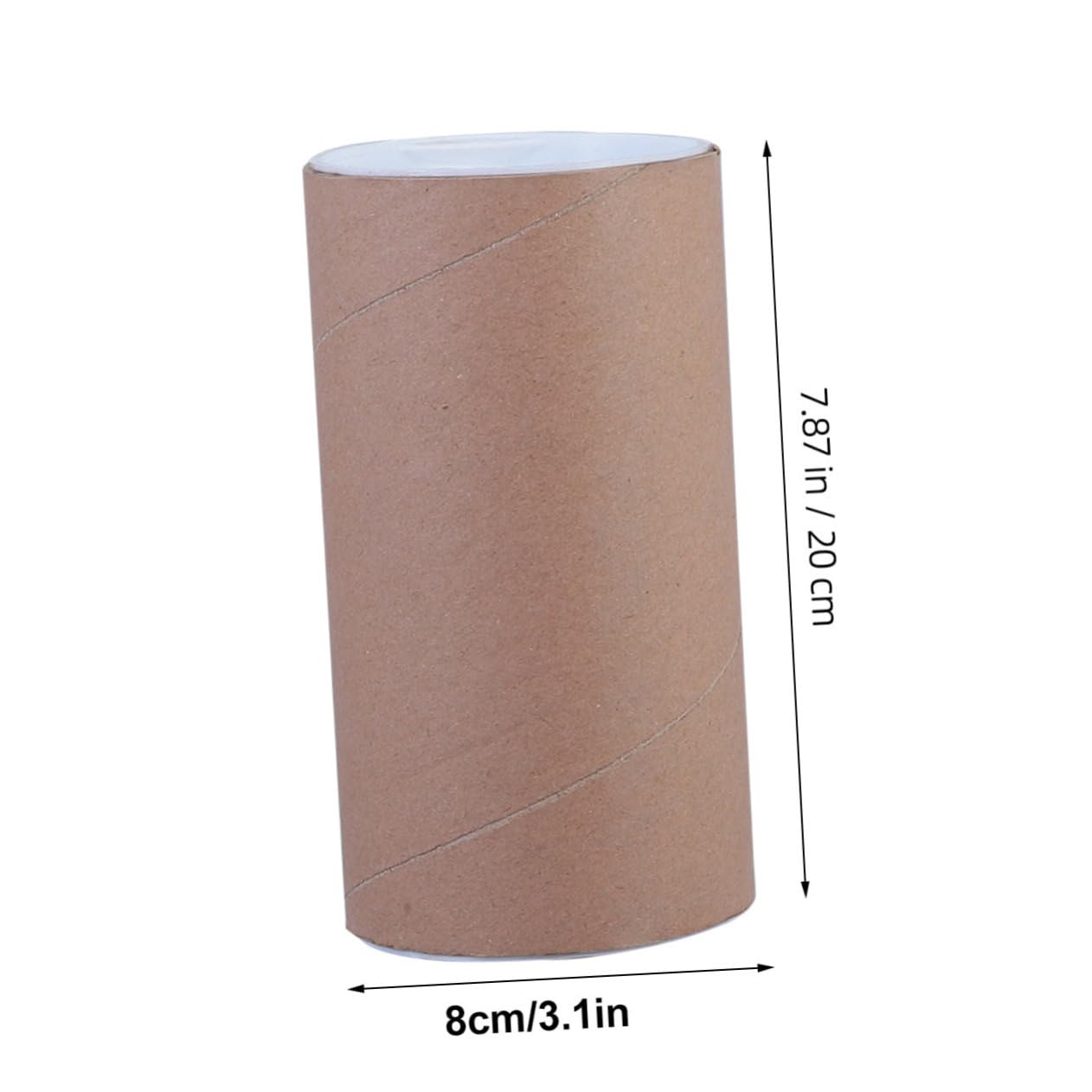 DECOMELODY 5pcs Honeycomb Paper Tube Spiral Blueprint Balm Document Map Lid Clear Tubes Board Poster Shipping Packaging Bulletin Glowy Rack Storage Tube Package Material Coffee