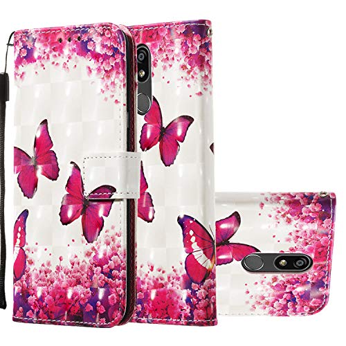 Custodia Portafoglio LEMAXELERS Per Huawei Y7 2019 - Con Pittura Colorata, Chiusura Magnetica E Assorbimento Urti - Slot Per Schede - 3