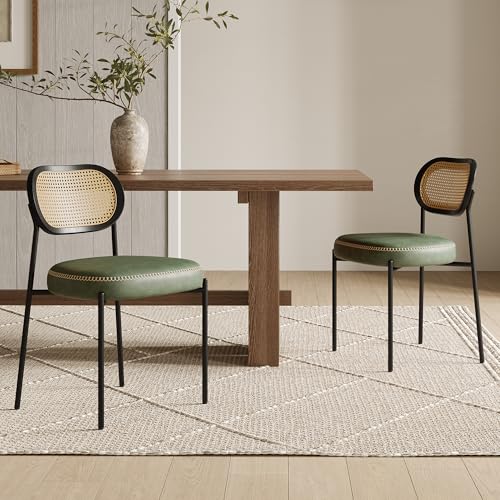Quenvo Mid-Century Rattan Chairs