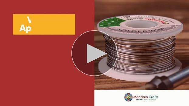 Mandala Crafts 60/40 Solder Wire with Solder Flux - 50g 0.6