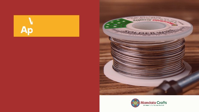 Mandala Crafts 60/40 Solder Wire with Solder Flux - 50g 0.5mm
