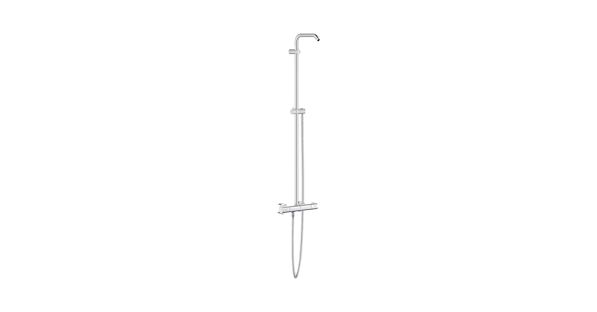 GROHE Rainshower System 210 クローム Rainshower System 210 Shower system with thermostat and side