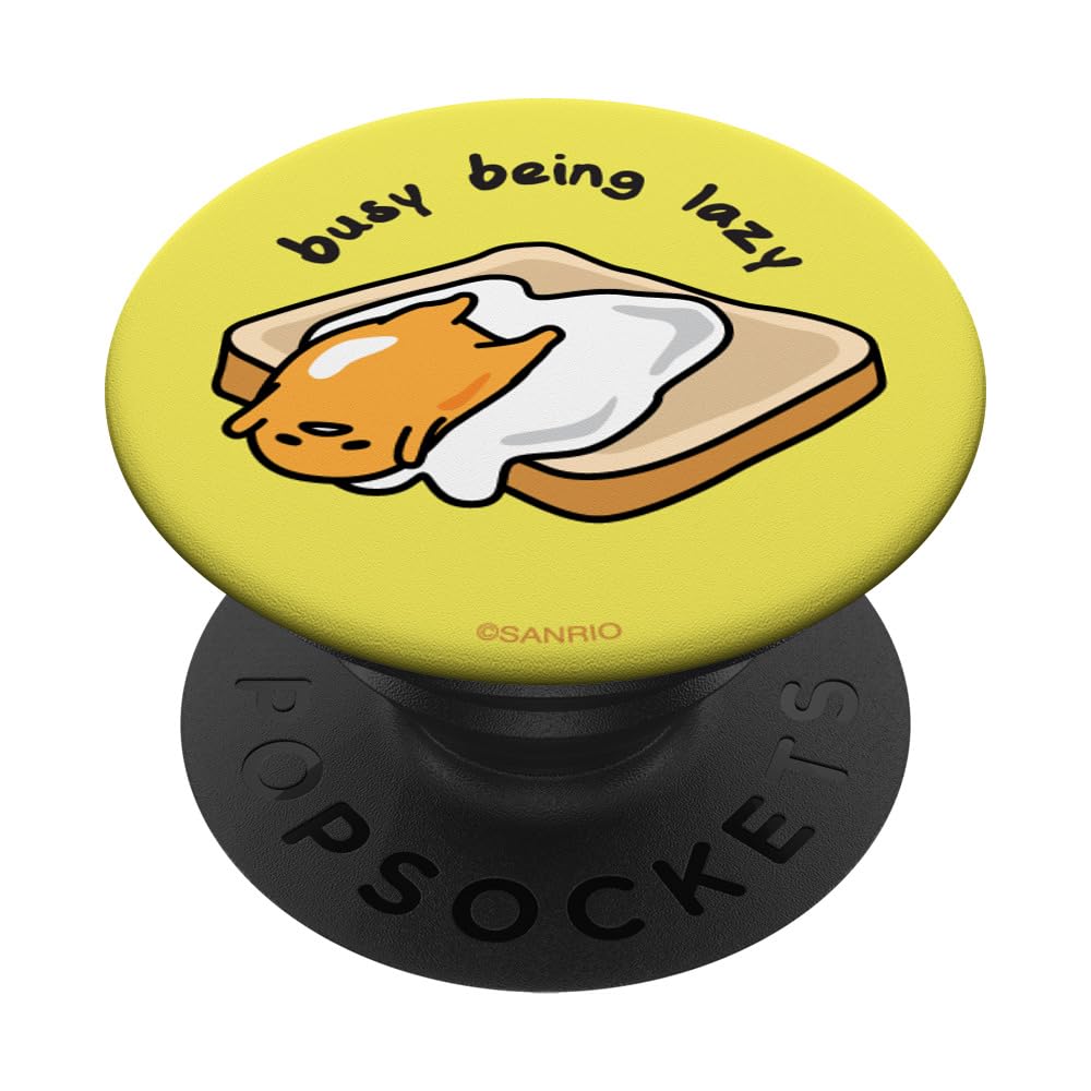 Gudetama the Lazy Egg Busy Being Lazy PopSockets Adhesive PopGrip