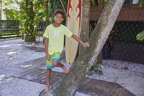 Image of Hurley Boys' Icon UPF 50+ Rash Guard Swim