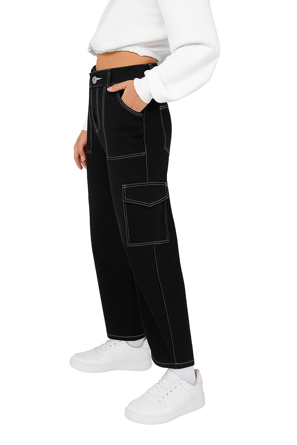 Women Stylish Casual Black Six Pocket Jeans-picture-45