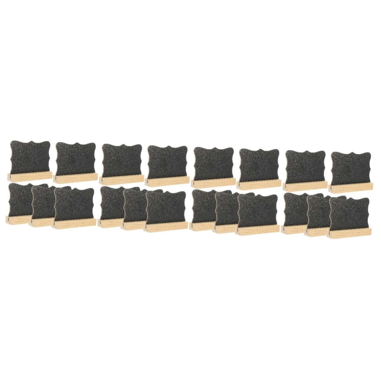 jojofuny 4 Sätze Doppelseitige Blackboard-ornamente Kleine Schreibtafel Tischtafel Mit Ständer Zeichnung Planke Mini-whiteboard Tisch Tafel Kleine Tafeln Hölzern 5 Stück * 4