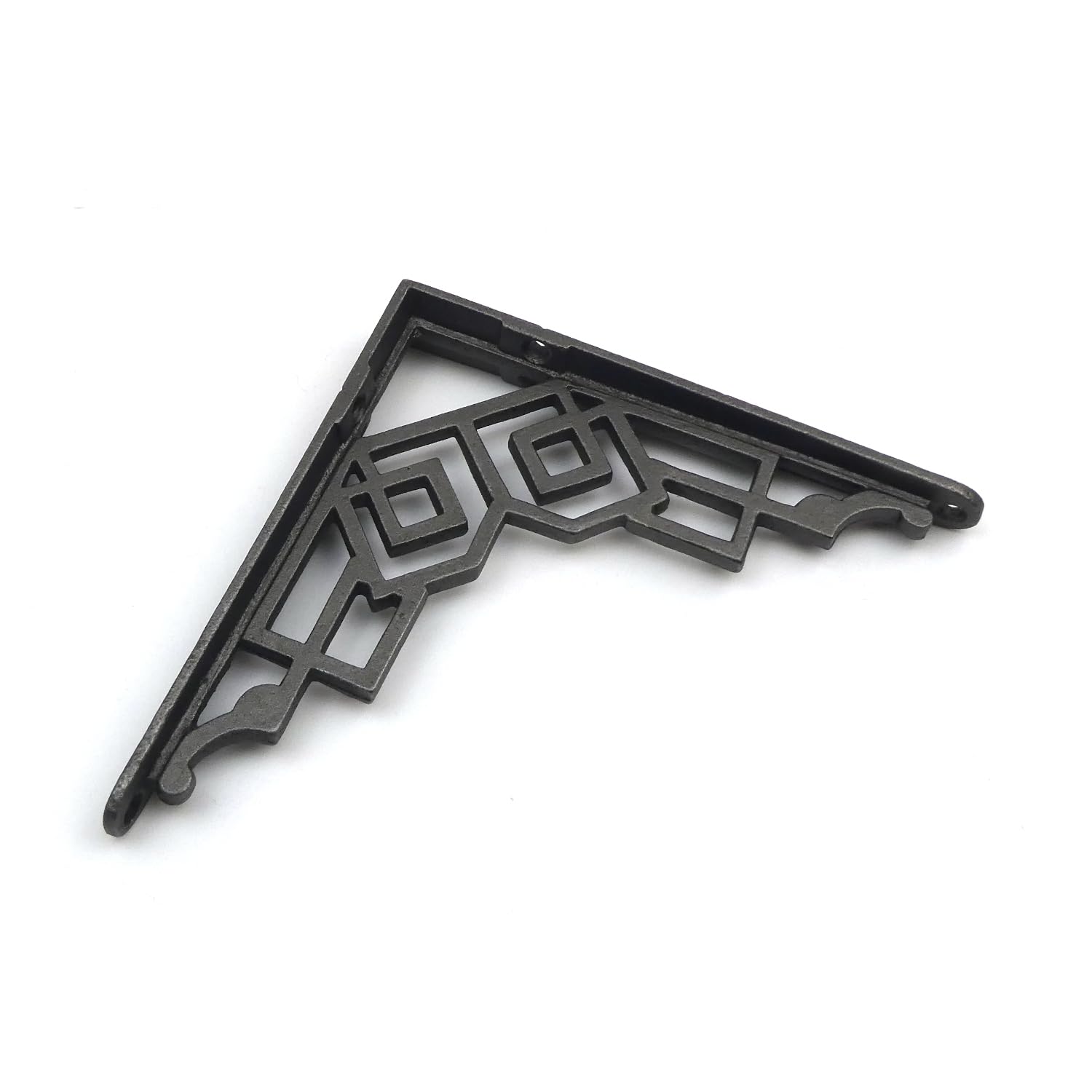 Pair of Art Deco Cast Iron Shelf Bracket - 125mm x 125mm