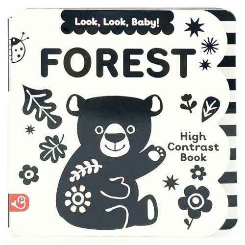 Look, Look, Baby! Forest: Black and White High Contrast Tummy Tim...