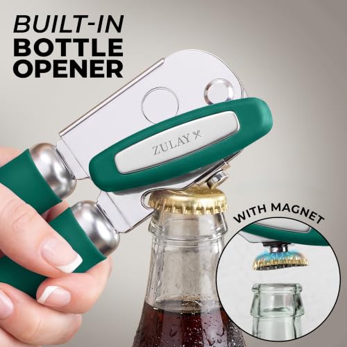 Image of Zulay Kitchen Stainless Steel Swing Open Manual Can Opener Comfortable Grip