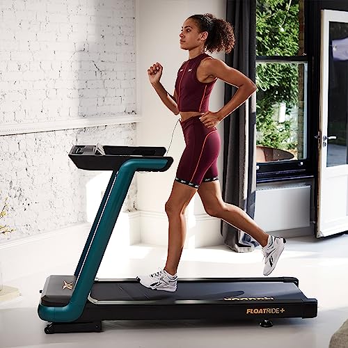 Image of Reebok FR20z Floatride Treadmill - Green with Incline, Bluetooth, Walking or Running, 2.25 HP, 11.2 MPH, 264 lb. Capacity, Plus 60 Day Free Kinomap Membership