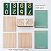 Notakia Perpetual Calendar, Wooden Calendar for Home Office Desk Accessories Vintage Wood Block Calendar(Green)