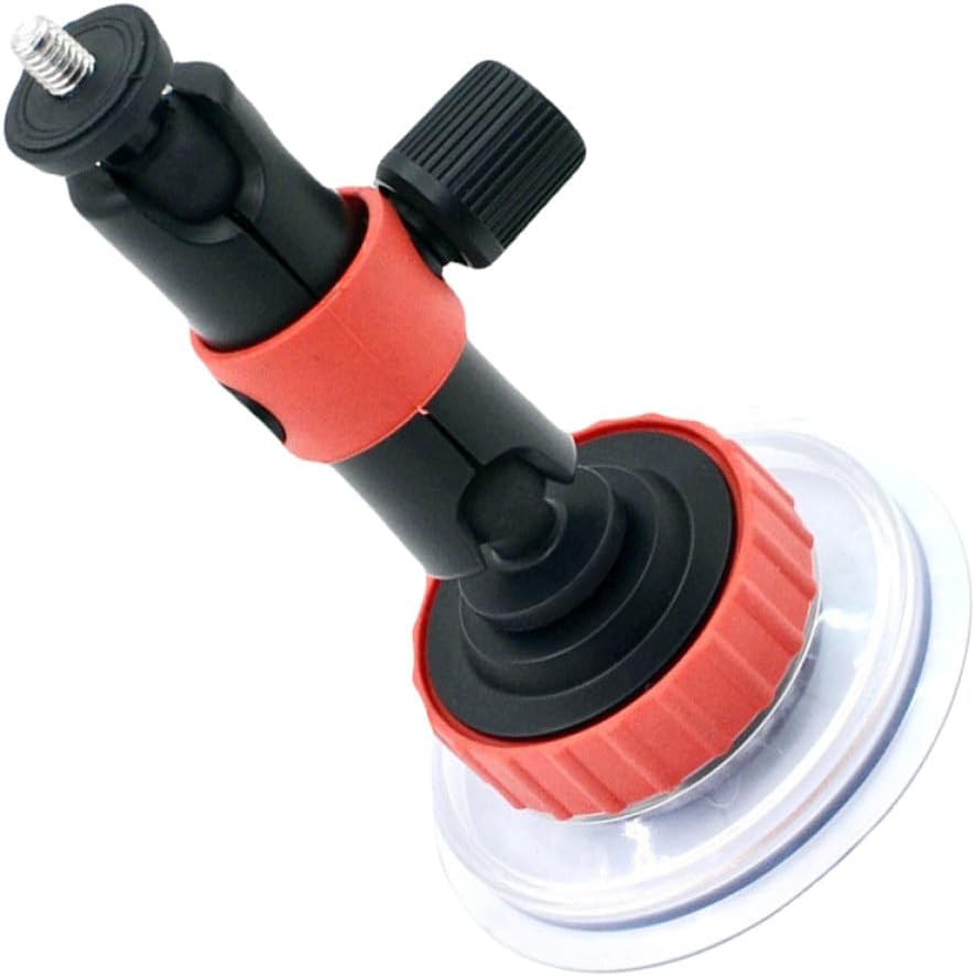 Strong Suction Cup Camera Car Mount for Action Cameras Dashboard and Windshield Holder Compatible with Gopro for Driving