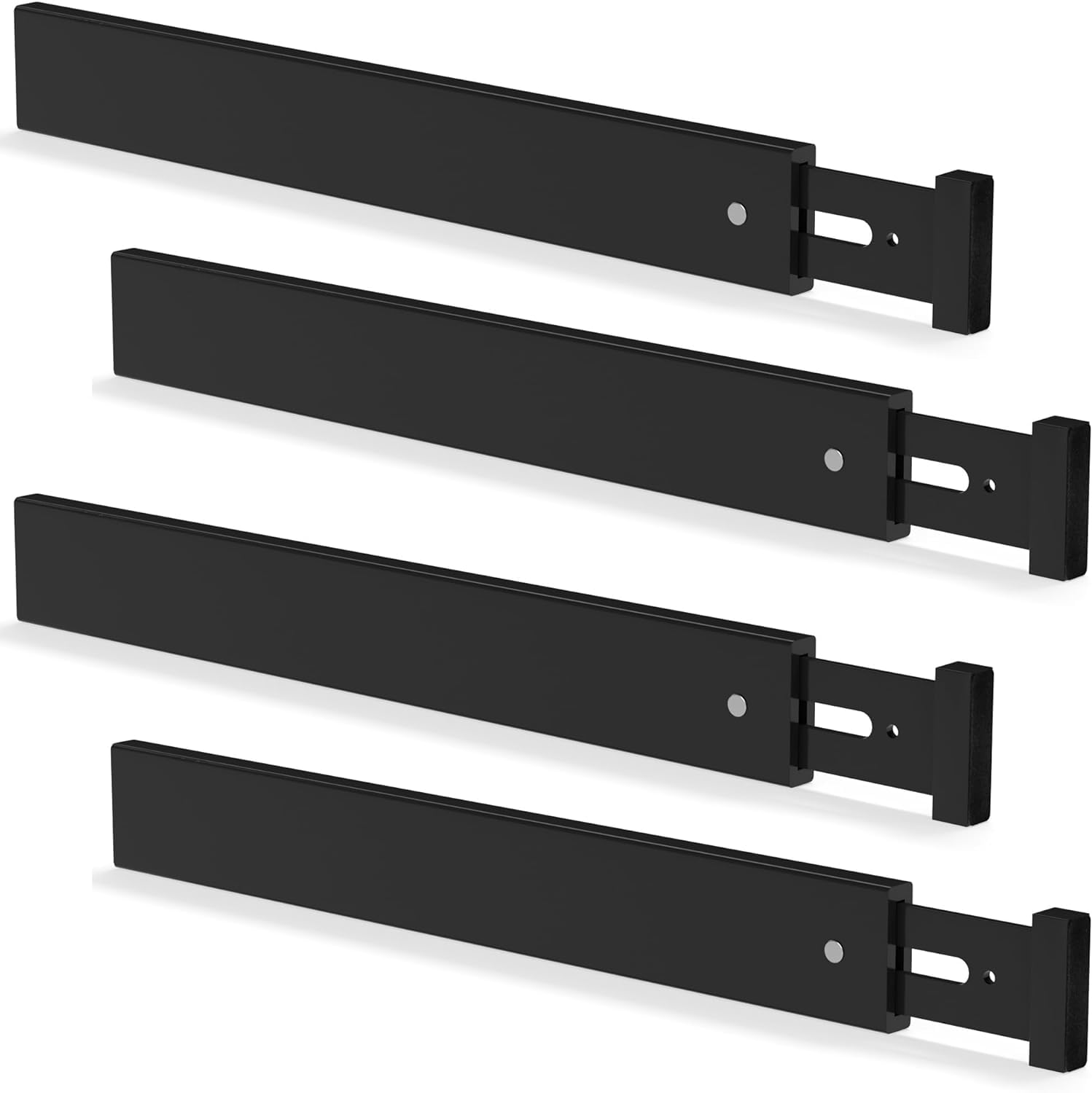 Relaxdays Divisori Regolabili Per Cassetti Da Cucina E Bagno, Set Da 18