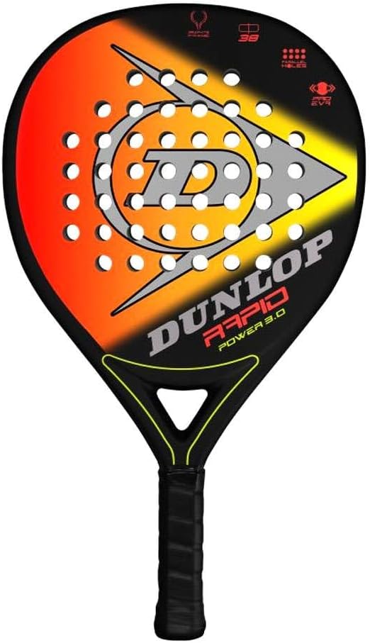 Rapid Power 3.0 Padel Racket, Black/Orange/Yellow
