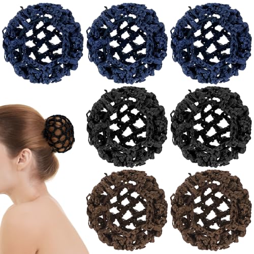 8 Pcs Ballet Hair Bun Covers Elastic Women Hair...